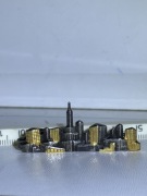 spinka do krawata, spinka do wlosow, broszka FRANKFURT panorama, metal