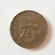 5 złotych Polska PRL 1987 – moneta kolekcjonerska.aukcja 4.19