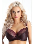 Biustonosz miękki Nessa Cher bordo