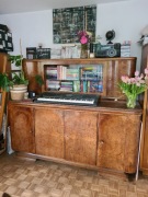 meble art deco PRL vintage drewno retro szafa bufet regał komoda kredens