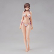 Figurka druk 3D żywica 12K " Mari Swimsuit - F1166 " - 120 mm
