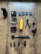 Gopro 8 black 4 +baterie +ładowarka + akcesoria