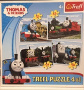 PUZZLE Trefl Thomas 4w1 i Słodkie kociaki 2w1