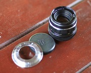 Obiektyw Helios 44m-4 + adapter do przejścia na Canona