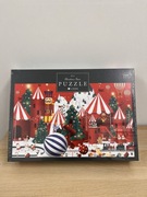 Puzzle 1000 Dziadek do orzechów, zimowa wioska Boże Narodzenie święta