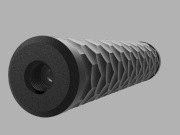 Tłumik 3D do wiatrówki PCP 1/2"-20 UNF