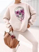 BLUZA DRESOWA BASIC OVERSIZE NADRUK NOWA KOLEKCJA POLSKA MARKA 