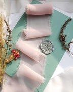 Wstążka szyfonowa ręcznie rwana Vintage 3 x 140 cm