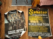 plakaty koncertowe Lamb Of God Sabaton 2010