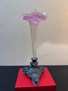 EKLEKTYCZNY WAZON 'FLET' METAL I SZKŁO OK 1900 R