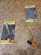 Palnik Gazowy Na Gaz Kartusz Mosiężny Regulowany Długa Lanca 1300° Złoty