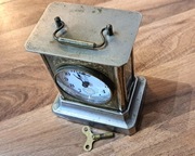 Antyczny zegar podróżny Junghans z pozytywką i kluczykiem – nie działa