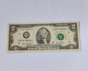 2 dolary USA, seria 2003r, st.bardzo dobry nr D 00478668 A