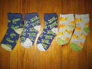 Zestaw 5szt  Skarpetki chłopięce 25-27 i 28-30  Nowe i używane