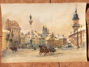 Warszawa  30x40 cm Akwarela 