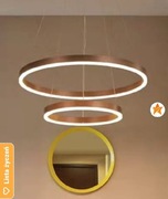 Lampa pierścienie LED glamour