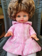 STARA LALKA CZASY PRL MADE IN ITALY ORYGINALNY STRÓJ 