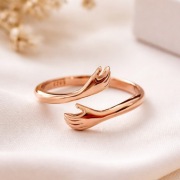 Srebrny pierścionek PRZYTUL MNIE regulowany 925 prezent