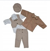 Komplet na chrzest Ubranko chłopięce do chrztu i innych uroczystości 