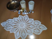 serwetka serweta obrus owalny bieżnik ręcznie robiony szydełkowy ażurowy 