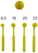 Miarki do prochu/kaszki z lejkiem