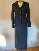 Garnitur damski - Marynarka plus spódnica 80% wełna Joan rozmiar S 36