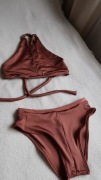 set pole dance komplet brązowy S/M