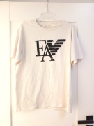 Emporio Armani EA koszulka biała biały t-shirt uniseks 38M 40L