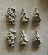 Figurki gipsowe skrzaty gnomy krasnal skrzat dekoracja do pomalowania 