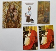 Apostoł trzeźwości, obrazki z modlitwą, zestaw 5 sztuk.