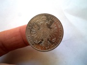 AUSTRIA: 1 FLOREN 1862 R - PIĘKNY STAN