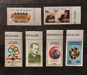 CYPR TURECKI 1988 seria rocznicowa piękna czysta seria 5 €