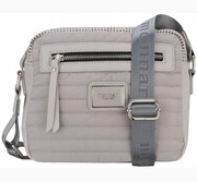 TOREBKA LISTONOSZKA MONNARI SZARA PIKOWANA LOGO