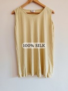 Jedwabna podkoszulka top 100% jedwab silk