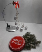 Dekoracja zawieszka metalowe dzwonki białe