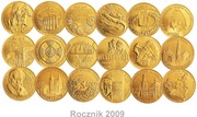 Komplet 18 monet 2 zł GN z 2009 roku. Mennicze.