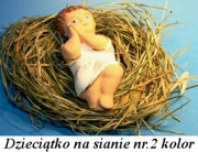 dzieciątko na sianie, jezusek na sianie, figurka,sianko