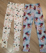Legginsy dla dziewczynki 2 sztuki Kraina Lodu Rozmiar 122