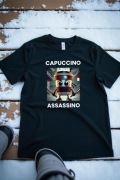 Męska Czarna Koszulka M Capuccino Assassino