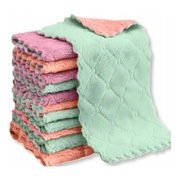 10x miękka ścierka ściereczka ręcznik kuchenny z mikrofibry 25x25 cm zestaw