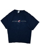 Granatowa koszulka Gildan Retro Vintage Boxy Nike Adidas 90s 80s fruit