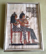 oryginalny egipski papirus z muzeum w KAIRZE