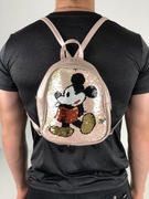 Plecak dziecięcy Mickey Mouse, cekiny dwustronne, różowy metalik, 25x20 cm