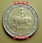 2 Euro 2002 - Grecja  - Bogini  Europa - Stara Mapa EU .