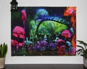 Gobelin/tkanina ścienna/narzuta "Magiczne Grzybki"