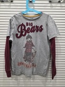 Bawełniana bluzka koszulka z długimi rekawami F&F r. 134