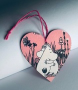 Zawieszka serce Muminki Muminek Migotka prezent urodziny 