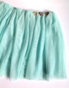 Benetton tiulowa spódnica z serduszkami | miętowa | 11 12 lat