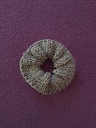 Gumka do włosów scrunchie frotka handmade szara 