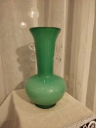 Szklany wazon motylek - PRL